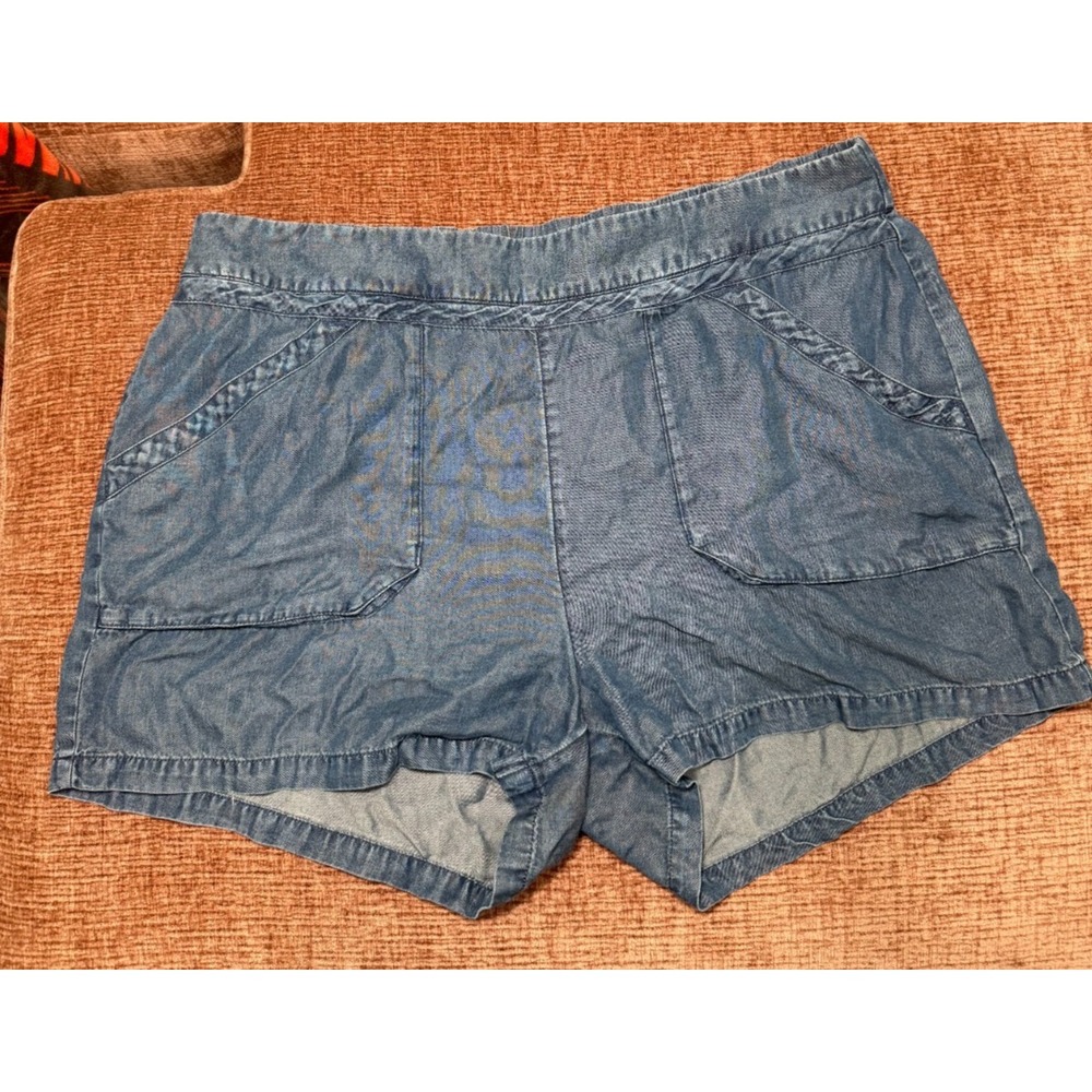 Carve‎ Designs ladies  Jamie Short rayon Shorts sz 14 Dark Chambray